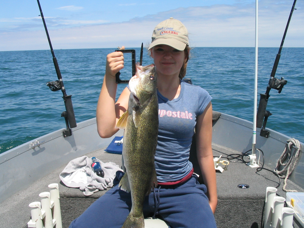 Peanut's first walleye