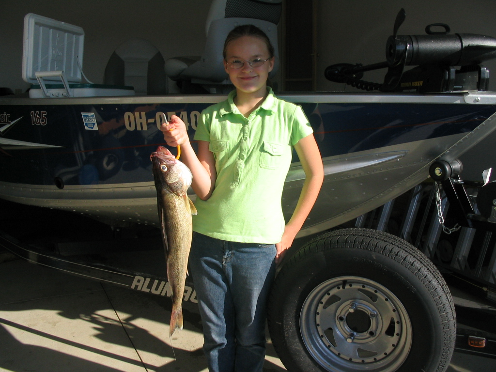 Peanut's first walleye