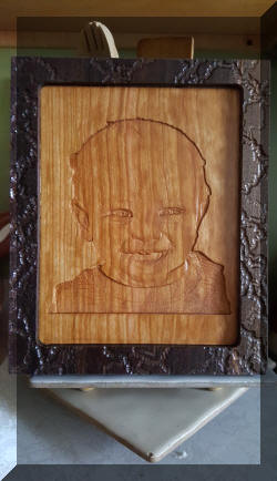 Cherry inlay in Walnut 8.5 x 11